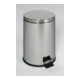 VAR Collecteur de déchets à pédale 12 l inox poli 12 l-1
