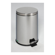 VAR Collecteur de déchets à pédale 12 l inox poli 12 l