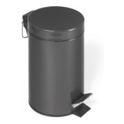 VAR Poubelle à pédale avec pédale, anthracite