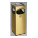 VAR Collecteur de déchets/cendrier 4 compartiments MS/VA 28,4 l en laiton-1
