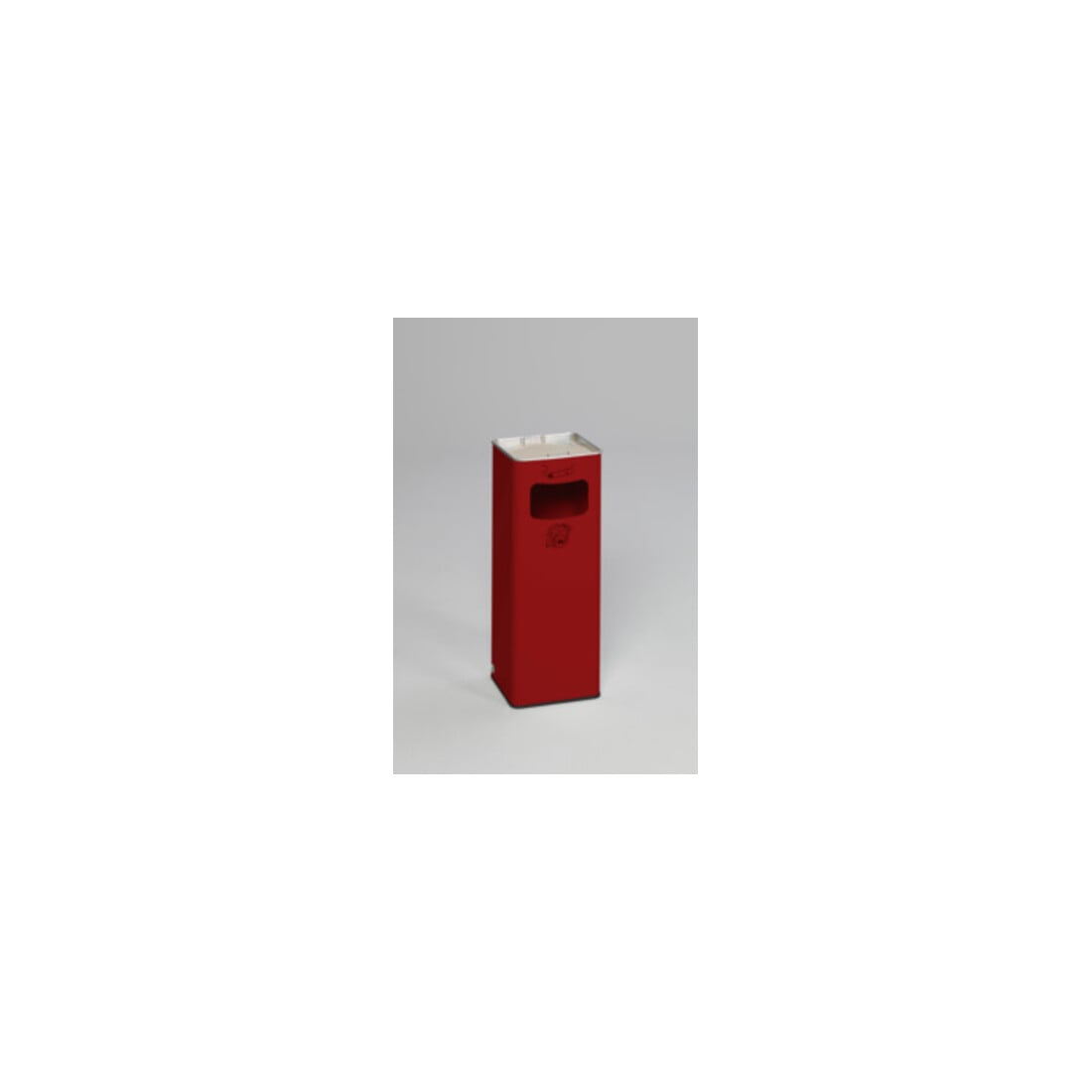 VAR Collecteur de déchets/cendrier B 25R rouge 31,7 l