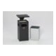 VAR Collecteur de déchets/cendrier B 32 anthracite avec toit de protection, insert intérieur 38 l-1