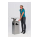 VAR Collecteur de déchets/cendrier B 32 avec toit de protection renforcé en acier inoxydable 38 l-3