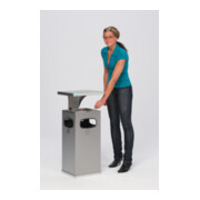 VAR Collecteur de déchets/cendrier B 32 avec toit de protection renforcé en acier inoxydable 38 l-3