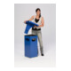 VAR Collecteur de déchets/cendrier B 32 bleu gentiane avec toit de protection, insert intérieur 38 l-3