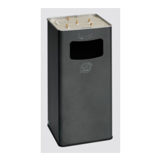 VAR Collecteur de déchets/cendrier B 32R argent antique 53,4 l