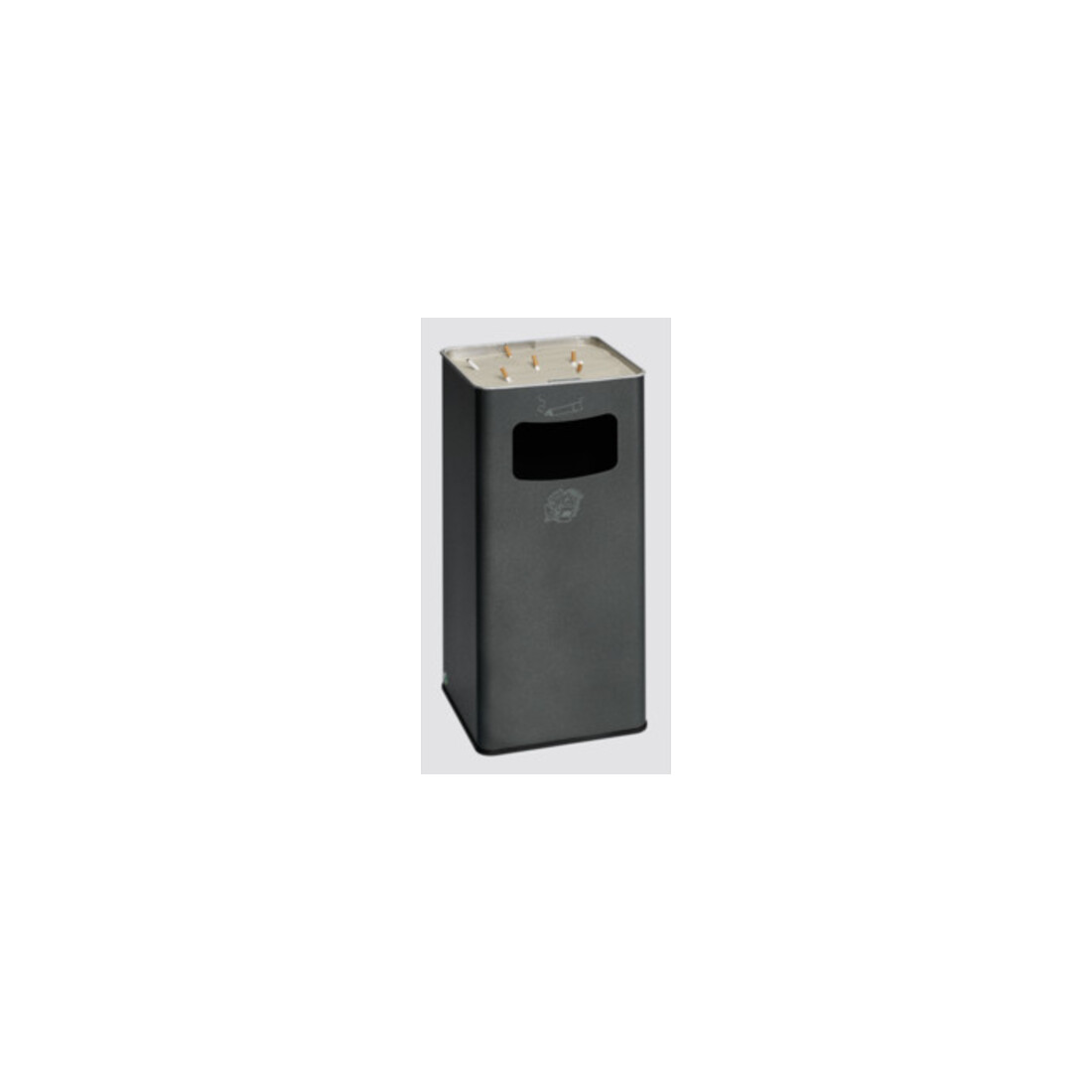 VAR Collecteur de déchets/cendrier B 32R argent antique 53,4 l