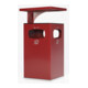VAR Collecteur de déchets/cendrier B 42 avec toit de protection et insert intérieur violet 72 l-1