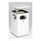 VAR Collecteur de déchets/cendrier B 42 avec toit de protection, insert intérieur blanc 72 l-1
