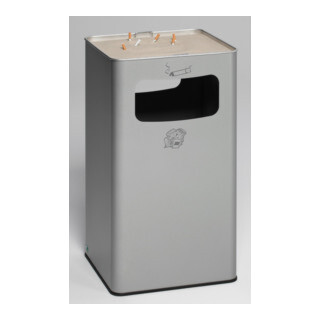 VAR Collecteur de déchets/cendrier B 42R argent 96,1 l