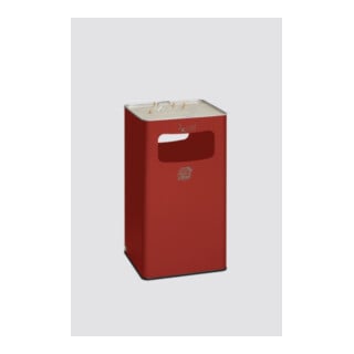 VAR Collecteur de déchets/cendrier B 42R rouge 96,1 l