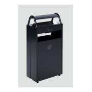 VAR Collecteur de déchets/cendrier B 48 anthracite 9 l/60 l