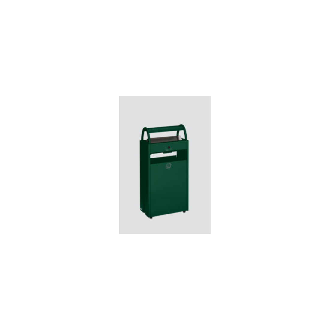 VAR Collecteur de déchets/cendrier B 48 vert mousse 9 l/60 l