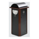 VAR Collecteur de déchets/cendrier combinaison AG 60 argent antique 4,5 l/2x 60 l-1