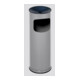 VAR Collecteur de déchets/cendrier H 61 K argent 1,5 l/17 l