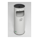 VAR Collecteur de déchets/cendrier H 61 K gris clair 1,5 l/17 l