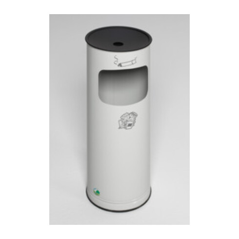 VAR Collecteur de déchets/cendrier H 61 K gris clair 1,5 l/17 l
