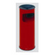 VAR Collecteur de déchets/cendrier H 61 K rouge 1,5 l/17 l
