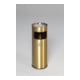 VAR Collecteur de déchets/cendrier H 66 MS/VA inox 16,7 l finition laiton-1