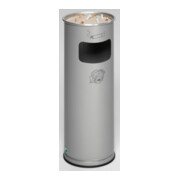 VAR Collecteur de déchets/cendrier H 66K argent 16,7 l