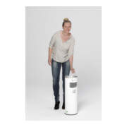 VAR Collecteur de déchets/cendrier H 66K blanc 16,7 l-1
