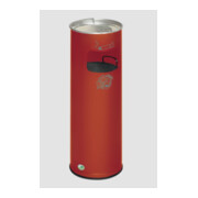 VAR Collecteur de déchets/cendrier H 66K rouge 16,7 l