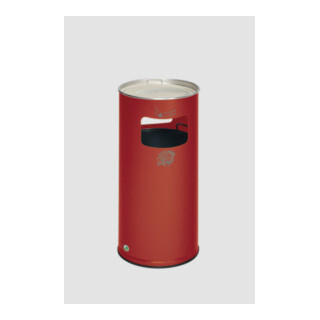VAR Collecteur de déchets/cendrier H 70K rouge 37,4 l