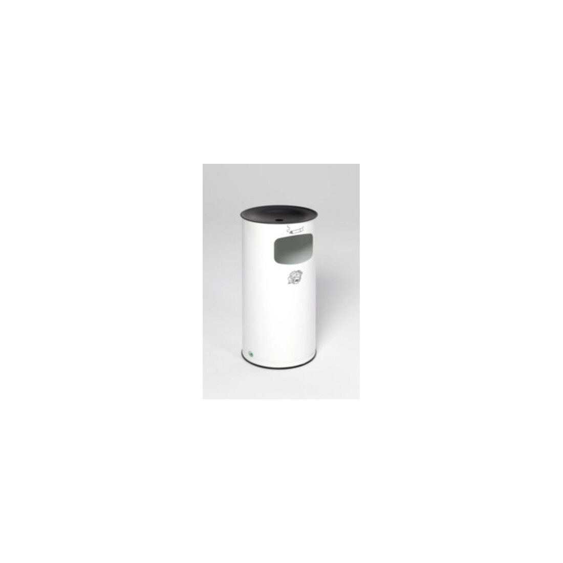VAR Collecteur de déchets/cendrier H 71 I K blanc 44 l