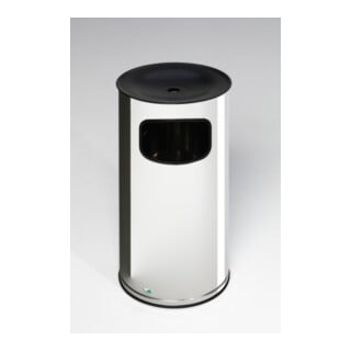 VAR Collecteur de déchets/cendrier H 71 K inox 44 l