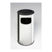 VAR Collecteur de déchets/cendrier H 71 K inox 44 l