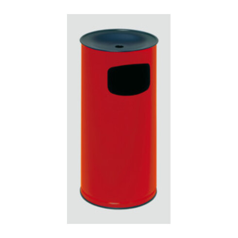 VAR Collecteur de déchets/cendrier H 71 × I 44 cm rouge 44 l