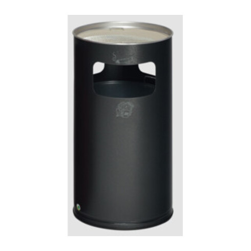 VAR Collecteur de déchets/cendrier H 75K argent antique 69,2 l
