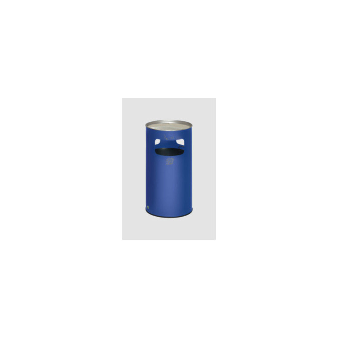 VAR Collecteur de déchets/cendrier H 75K bleu gentiane 69,2 l