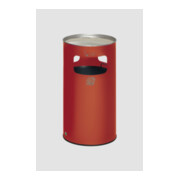 VAR Collecteur de déchets/cendrier H 75K rouge 69,2 l