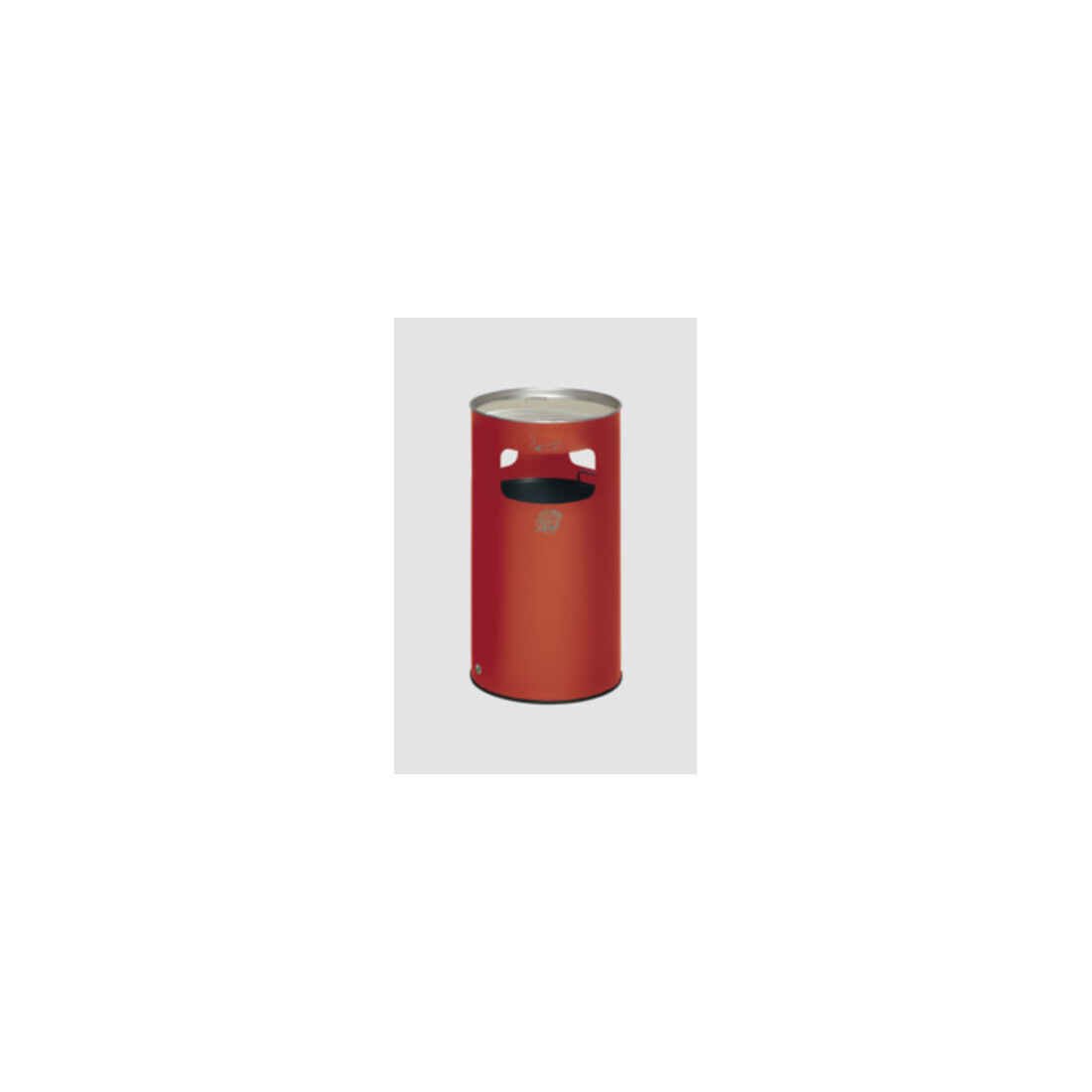 VAR Collecteur de déchets/cendrier H 75K rouge 69,2 l
