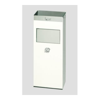 VAR Collecteur de déchets/cendrier H 77 blanc 2 l/21 l