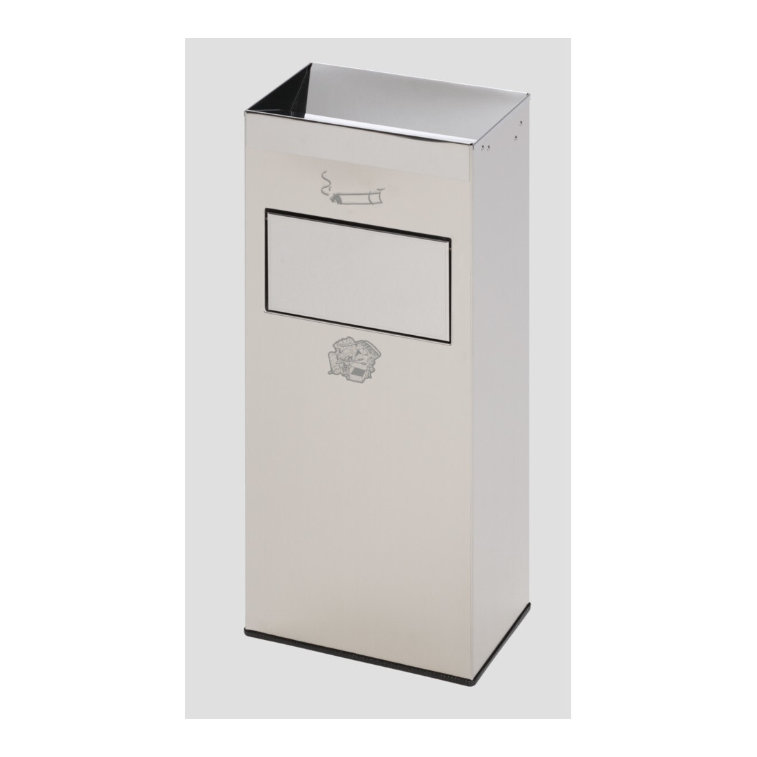 VAR Collecteur de déchets/cendrier H 77 inox 2 l/21 l