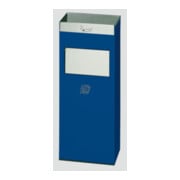 VAR Collecteur de déchets/cendrier H 77 × I 21 cm bleu gentiane 2 l/21 l