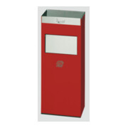 VAR Collecteur de déchets/cendrier H 77 × I 21 cm rouge 2 l/21 l