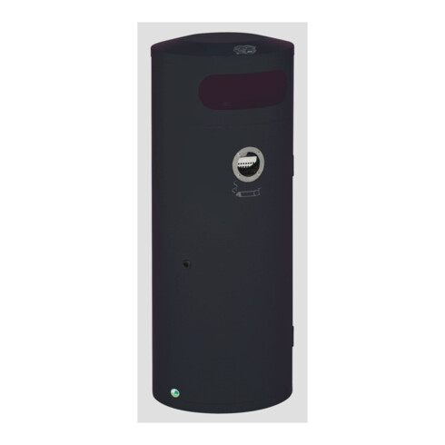 VAR Collecteur de déchets/cendrier KS 70 anthracite 70 l