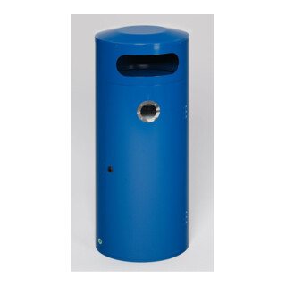 VAR Collecteur de déchets/cendrier KS 70 bleu gentiane 70 l