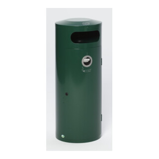 VAR Collecteur de déchets/cendrier KS 70 vert mousse 70 l