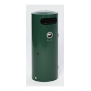 VAR Collecteur de déchets/cendrier KS 70 vert mousse 70 l