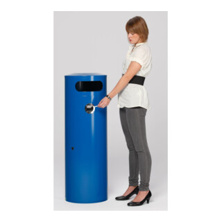 VAR Collecteur de déchets/cendrier KS 90 bleu gentiane 90 l