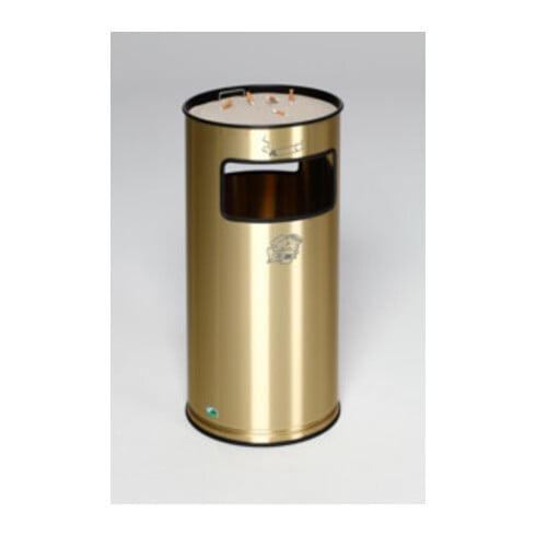 VAR Collecteur de déchets/cendrier laiton H 70 MS/ST insert cendrier acier noir 37,4 l
