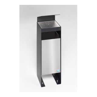 VAR Collecteur de déchets Q 25 avec toit noir-gris