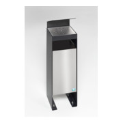 VAR Collecteur de déchets Q 25 avec toit noir-gris