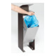 VAR Collecteur de déchets Q 25 avec toit noir-gris-1