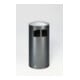 VAR Collecteur de déchets D 44 avec couvercle argent antique, insert intérieur 86 l-1
