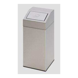 VAR Collecteur de déchets en acier inoxydable avec insert intérieur 82 l
